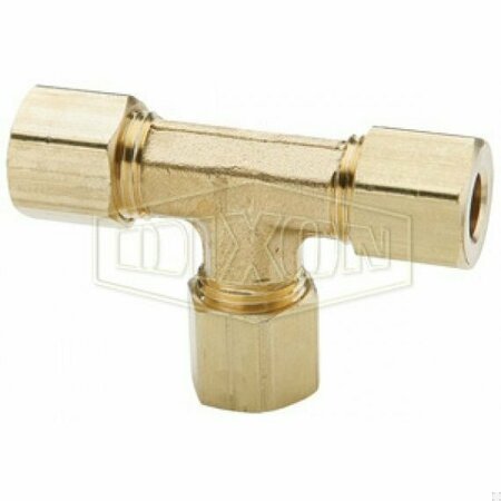 DIXON The Right Connection Compression Union Tee, 1/2 x 3/8 in Nominal, Tube End Style, Brass, Domestic 164C-08-08-06